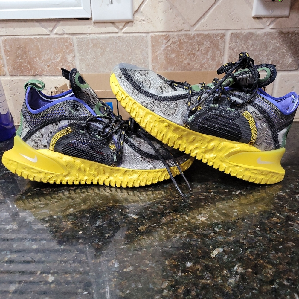 2020 Nike Flow ISPA Olive Persian Violet Yellow